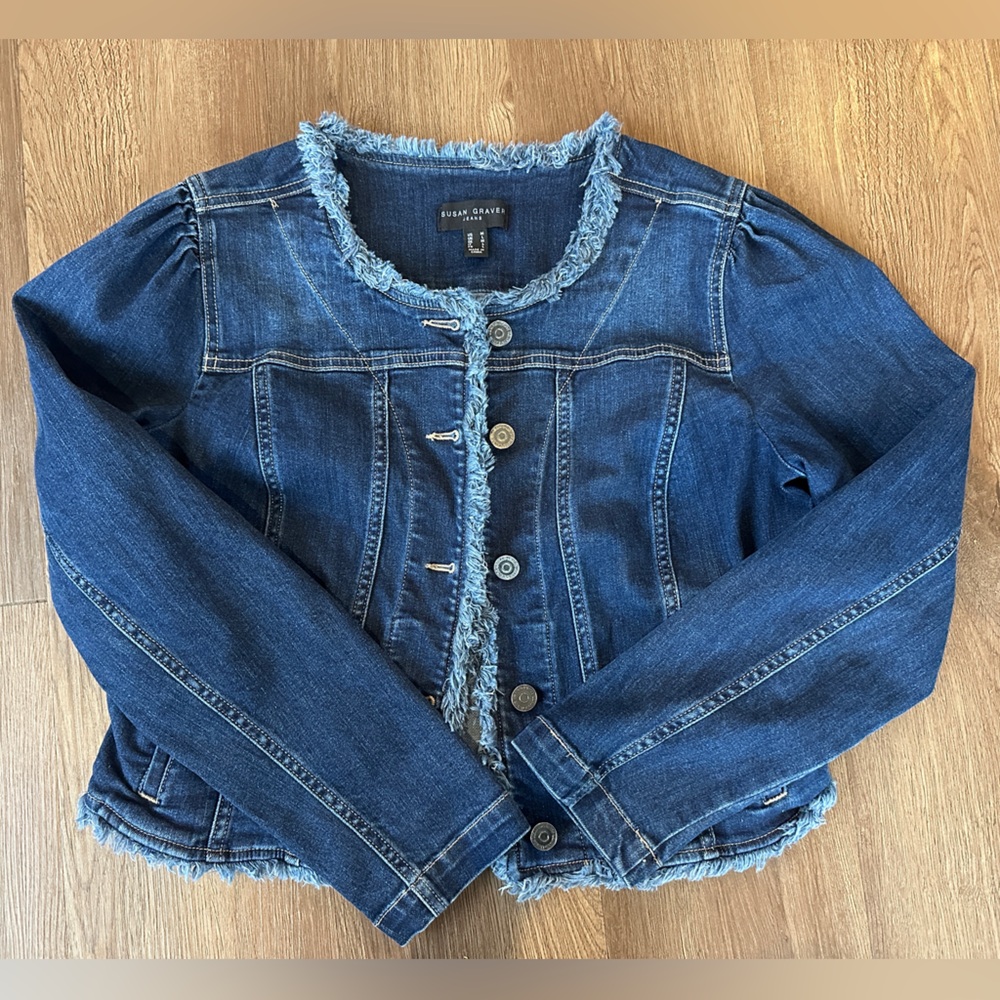 Denim Blazer - Size M - Susan Graves